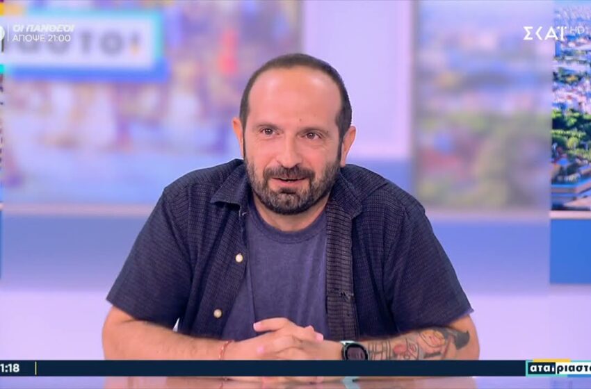  Ο δημοσιογράφος του Σκάι Μάνος Βουλαρίνος κάνει επίθεση στον Πελετίδη για τις πινακίδες στα σχολεία